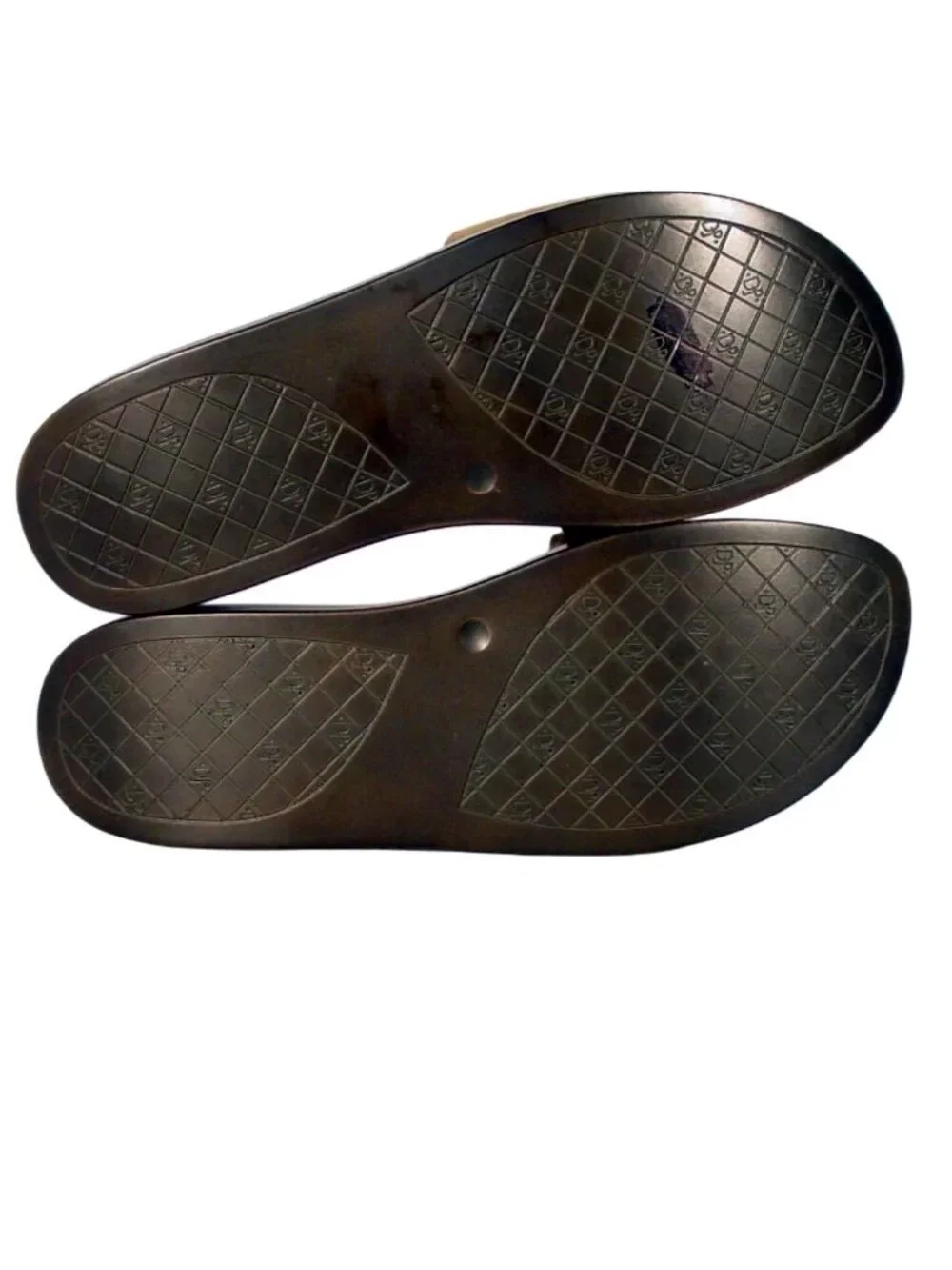 DONALD J PLINER Fiji $158 Metallic Bronze Platform Thong Sandals 9 - Picture 2 of 8
